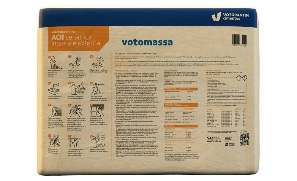 Argamassa Votomassa (ACII) Cerâmica Externa 20Kg1.webp