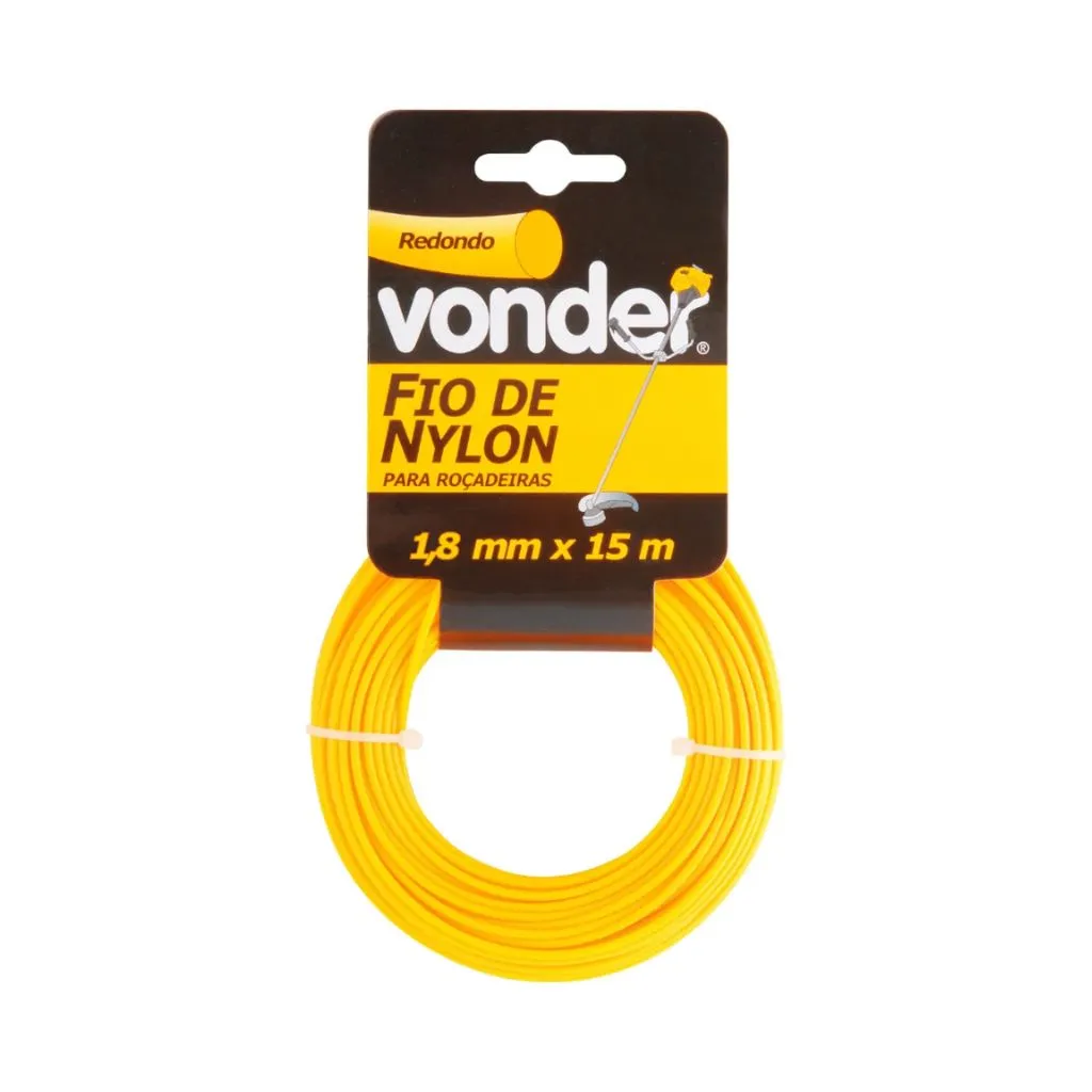 [3373200015] Fio de Nylon 2,0mmx15M Redondo para Roçadeiras e Aparadores