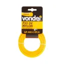 Fio de Nylon 2,0mmx15M Redondo para Roçadeiras e Aparadores