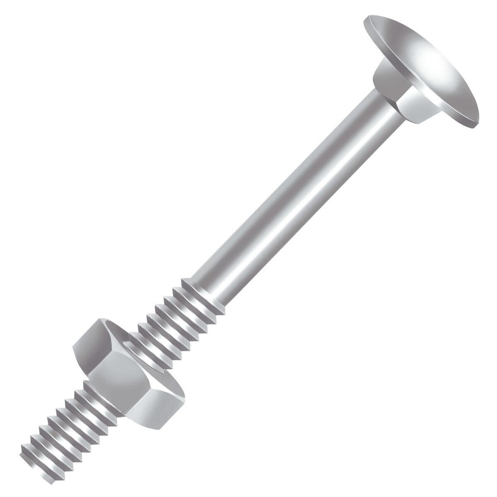 Parafuso Francês Porca Ciser 5/16"x2" Zincado