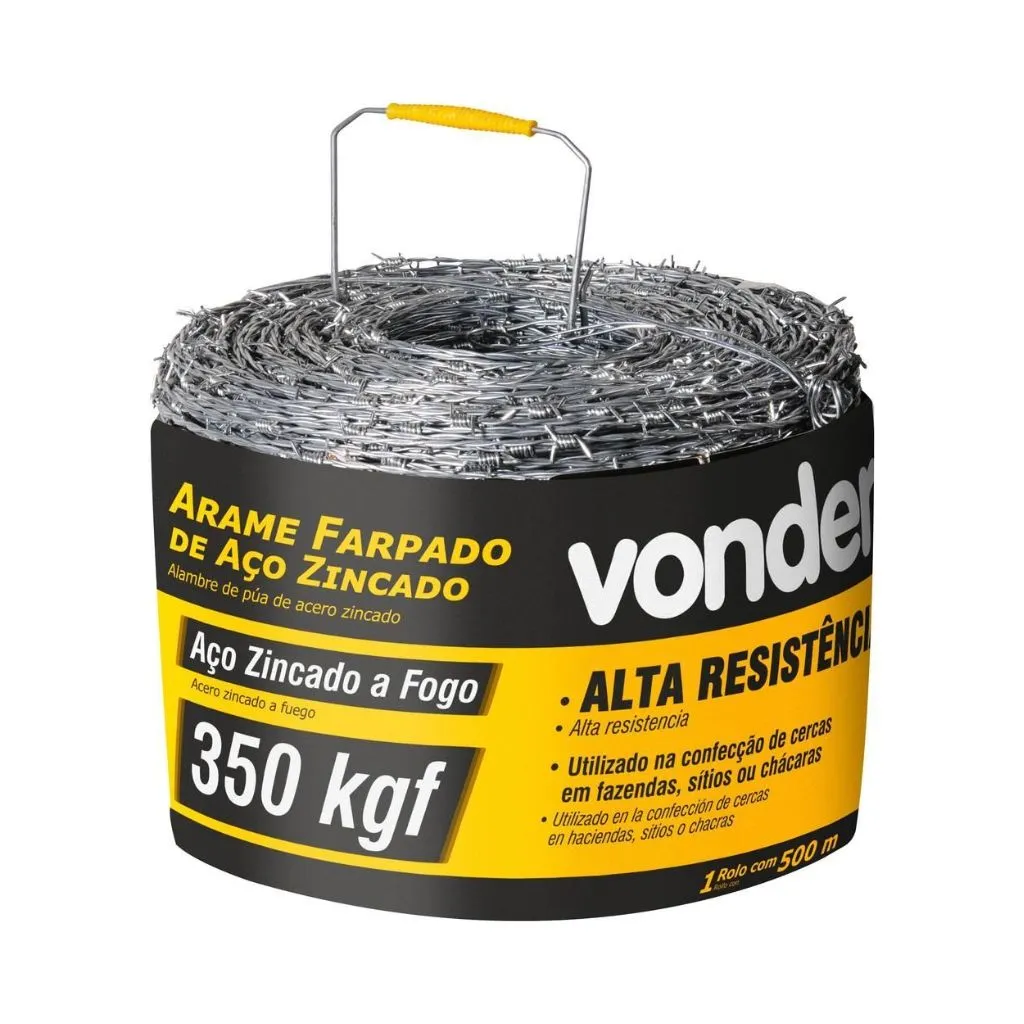 [3174350500] Arame Farpado 350 Kgf 500 Metros Vonder