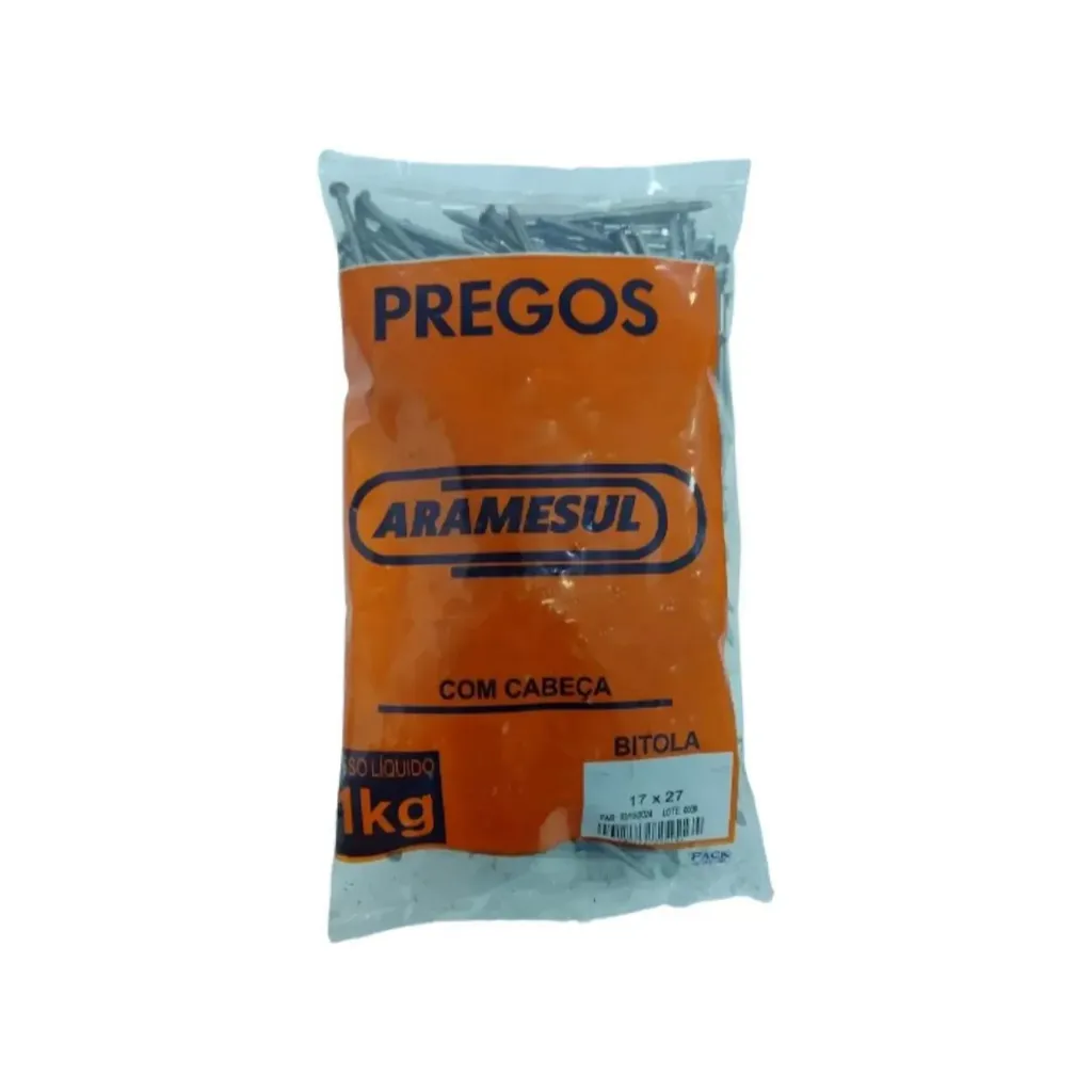 Prego Com Cabeça 15x21 Aramesul