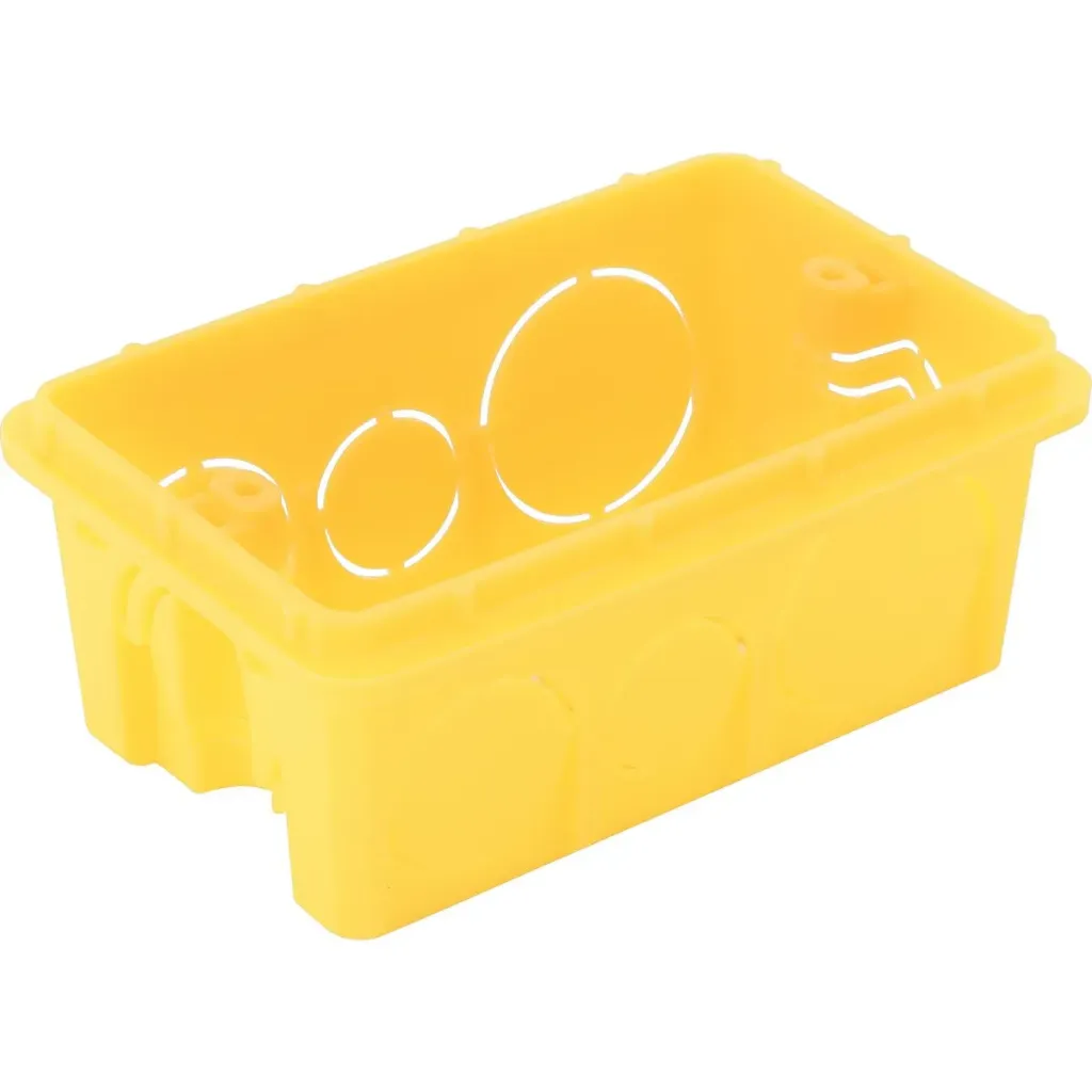 [57500044] Caixa de Embutir 4x2 Retangular Tramontina Amarela Alta