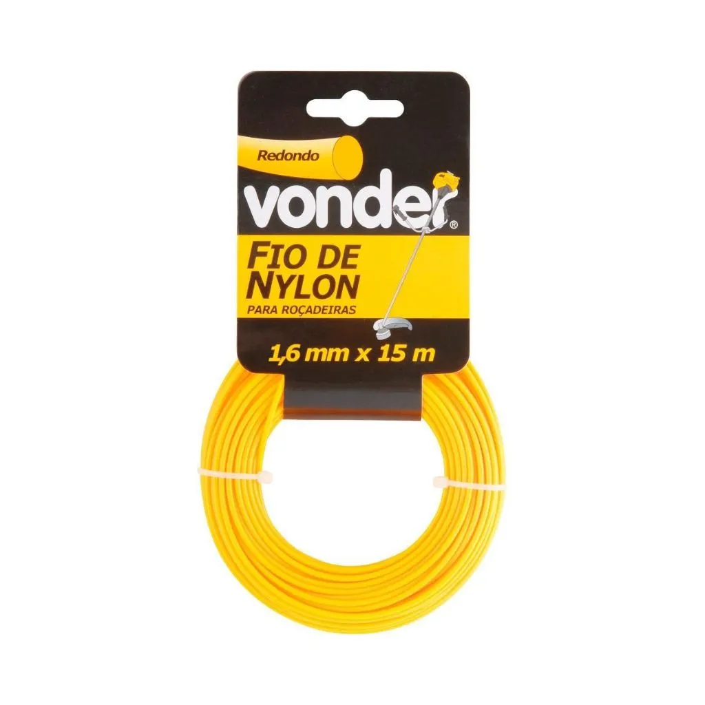 [3373160015] Fio de Nylon 1,6mmx15M Redondo para Roçadeiras e Aparadores