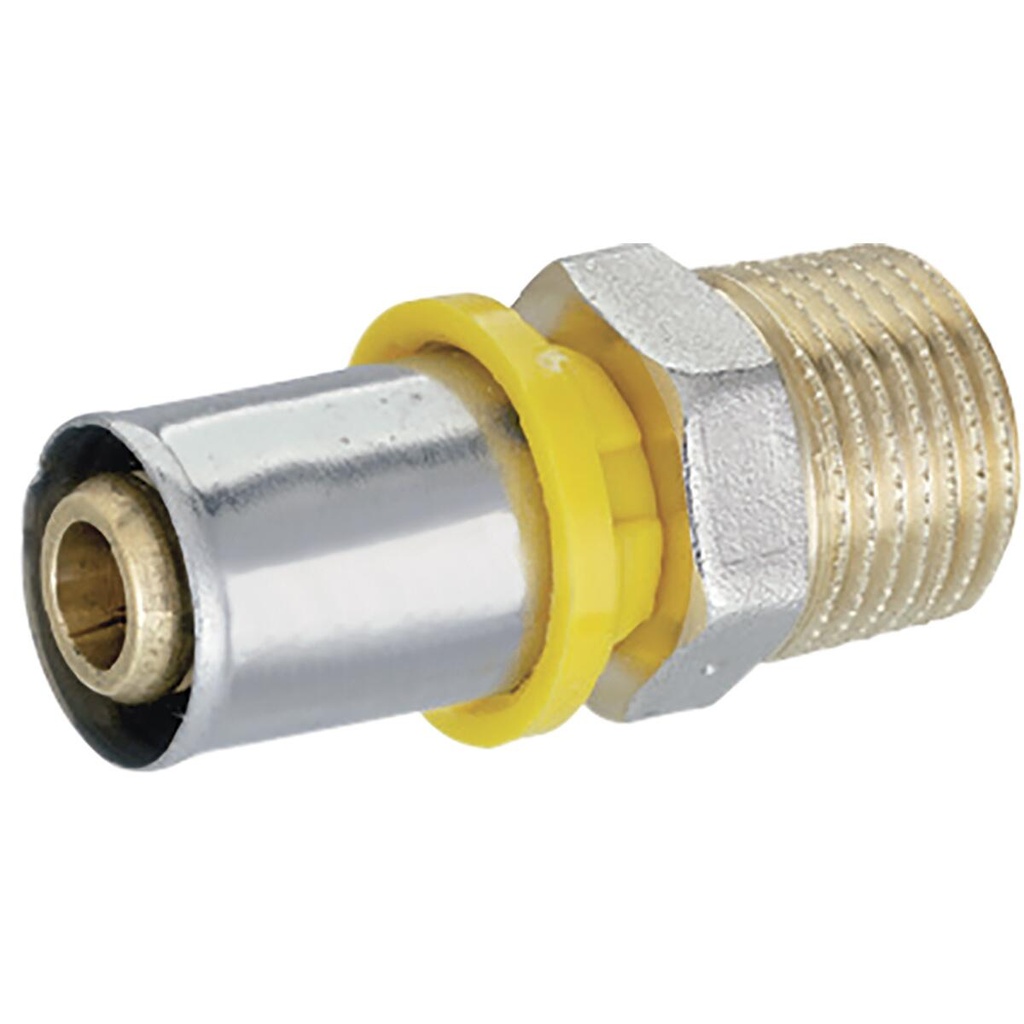 Conector Gás Trans Amanco Macho Dn16X1/2