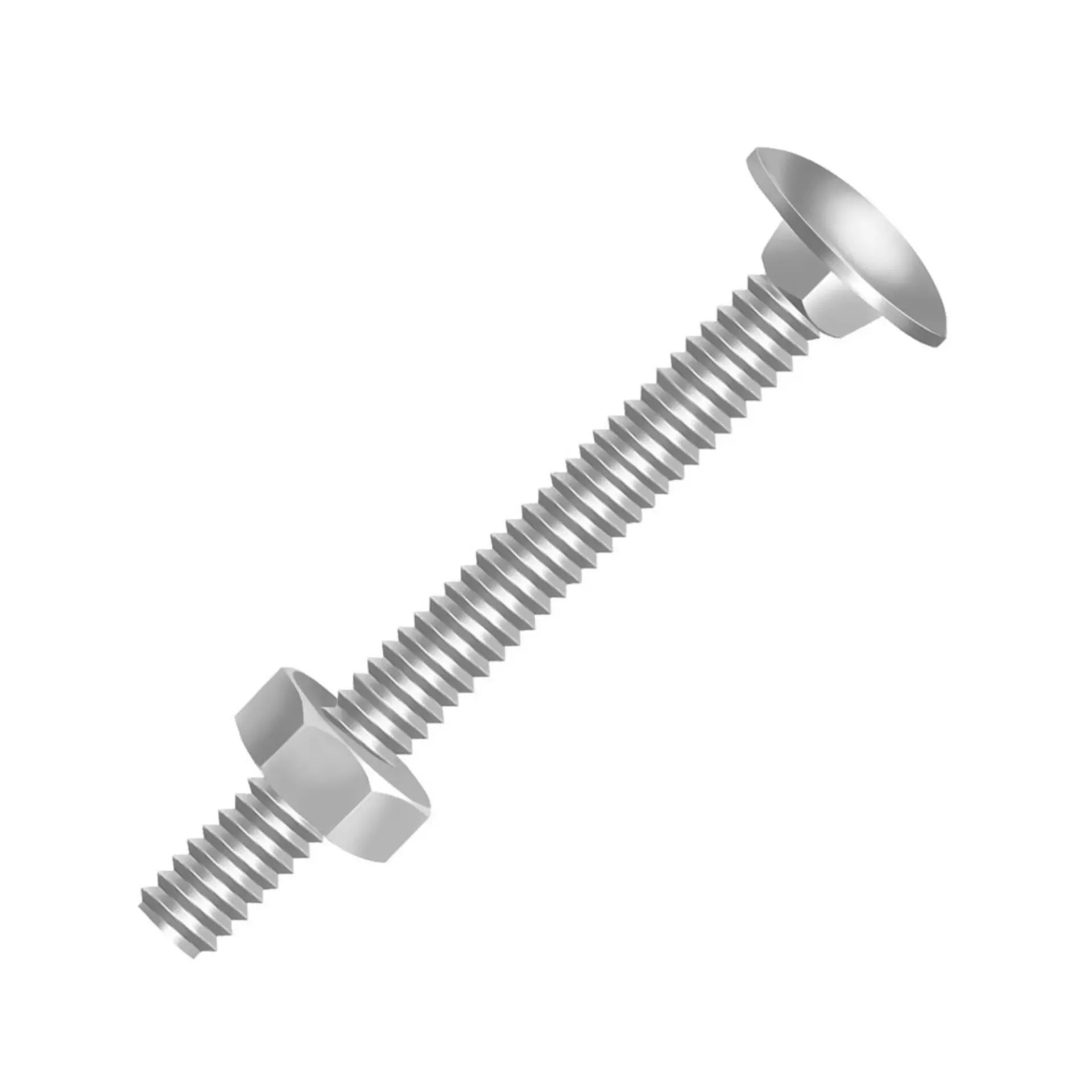 [10021001] Parafuso Francês Com Porca Ri 5/16 Zincado