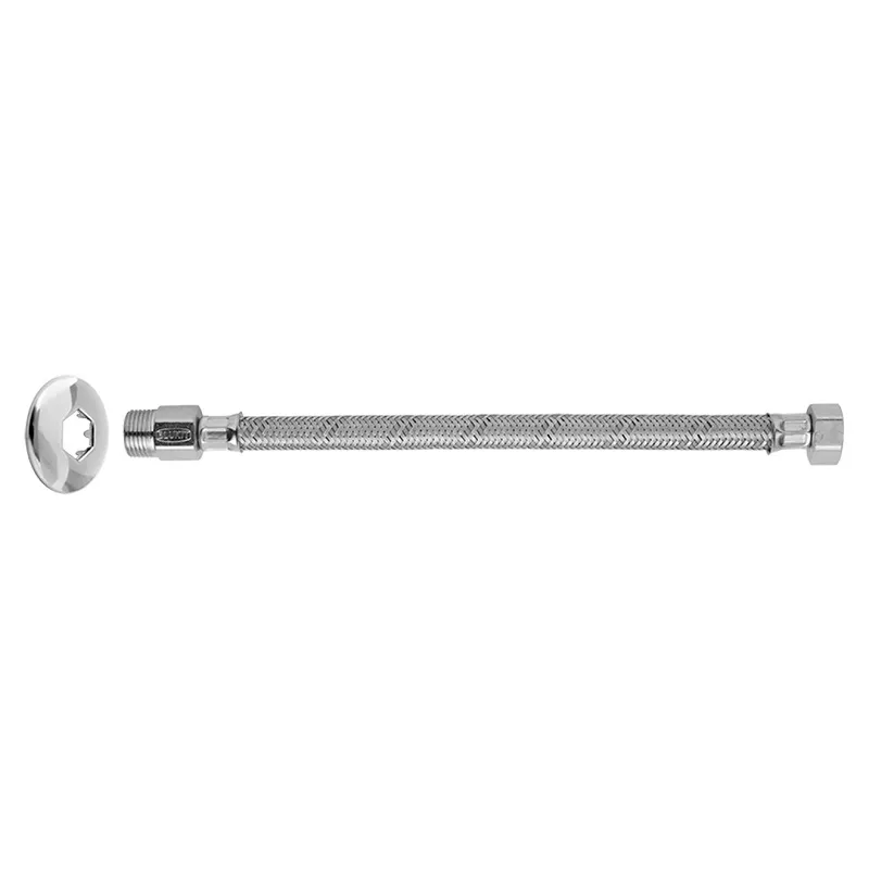 Engate Flexível  Aço Inox Para Água M X F 1/2 - 120cm - Blukit